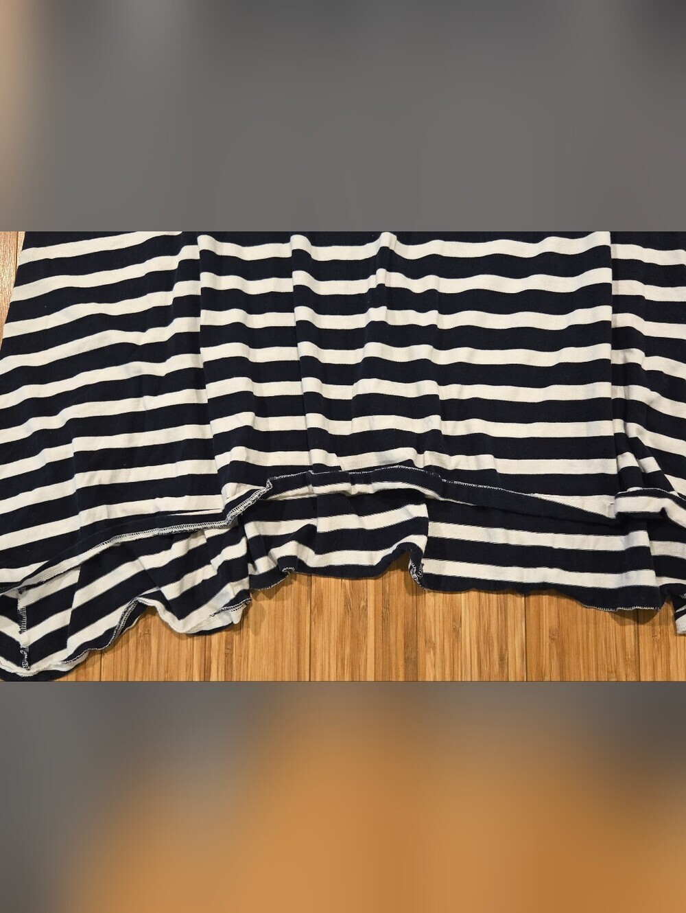 J Crew Sleeveless Navy and White Striped Knit Dress - Picture 2 of 7